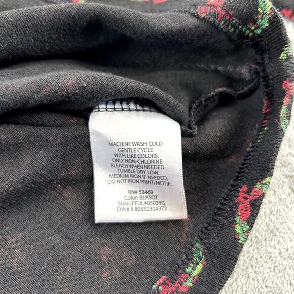 VTG Faded Glory Christmas Turtleneck Women's SZ Large 10/12 Wreath Y2K Layering - Picture 8 of 11